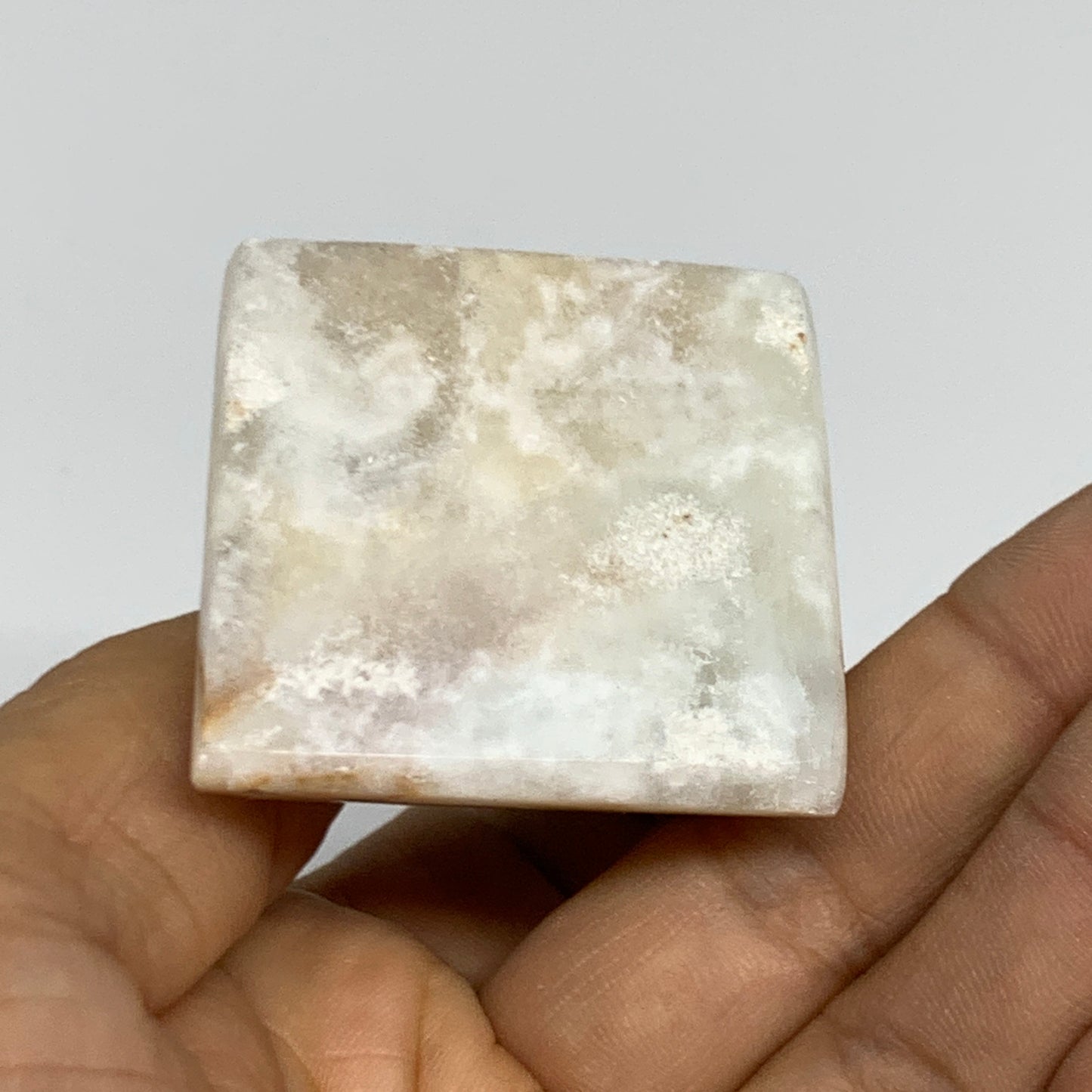 75g, 1.5"x1.6"x1.6", Caribbean Calcite Pyramid Gemstone, Crystal, B31803