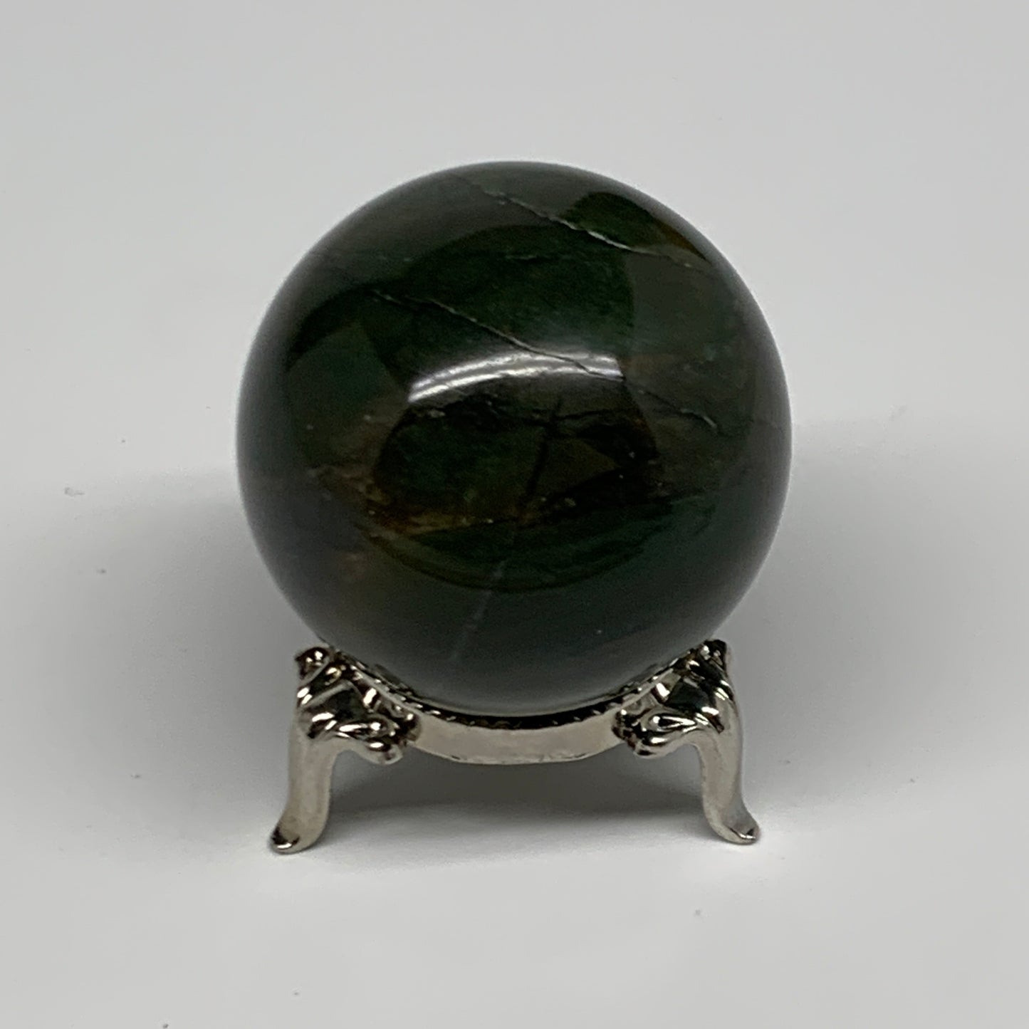 132.5g, 1.8"(45mm) Green Zade Stone Sphere Gemstone,Healing Crystal, B27152
