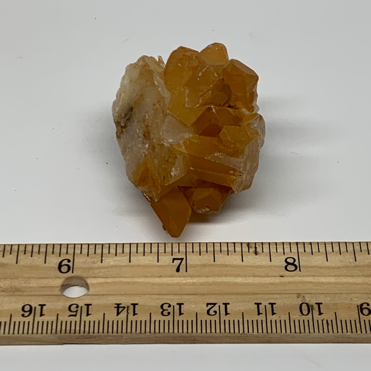 45.4g, 1.9"x1.4"x1.2", Orange Quartz Cluster Crystal Terminated @Brazil, B28891