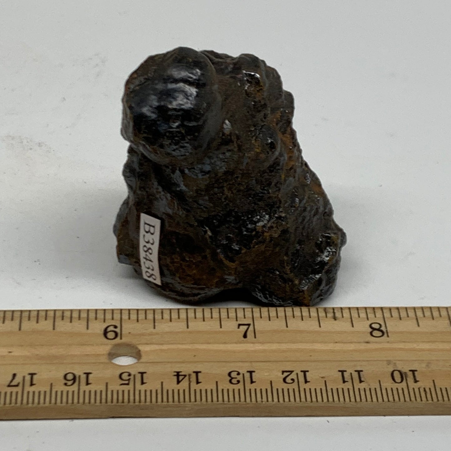 132.4g, 2.3"x1.8"x1.2", Rough Hematite Botryoidal Mineral Crystal, B38438