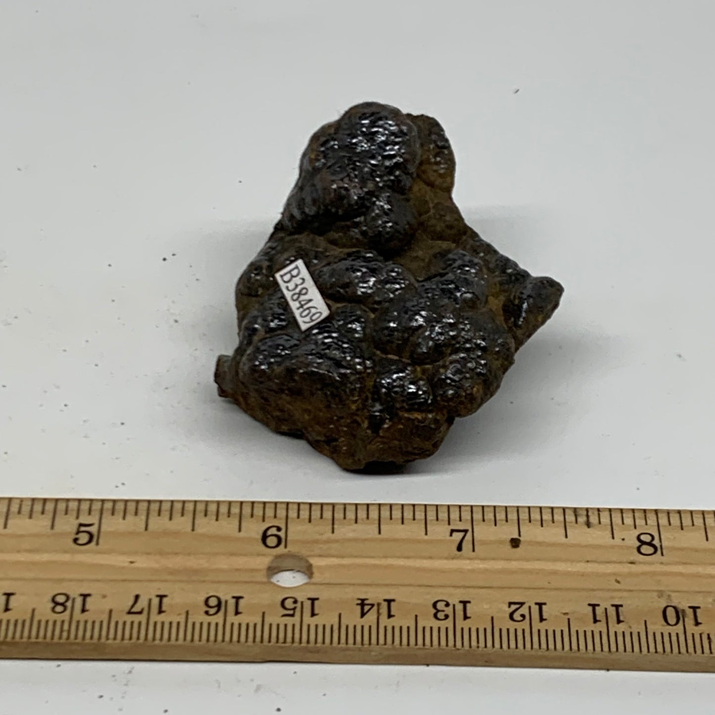 121.2g, 2.1"x2"x1.3", Rough Hematite Botryoidal Mineral Crystal, B38469
