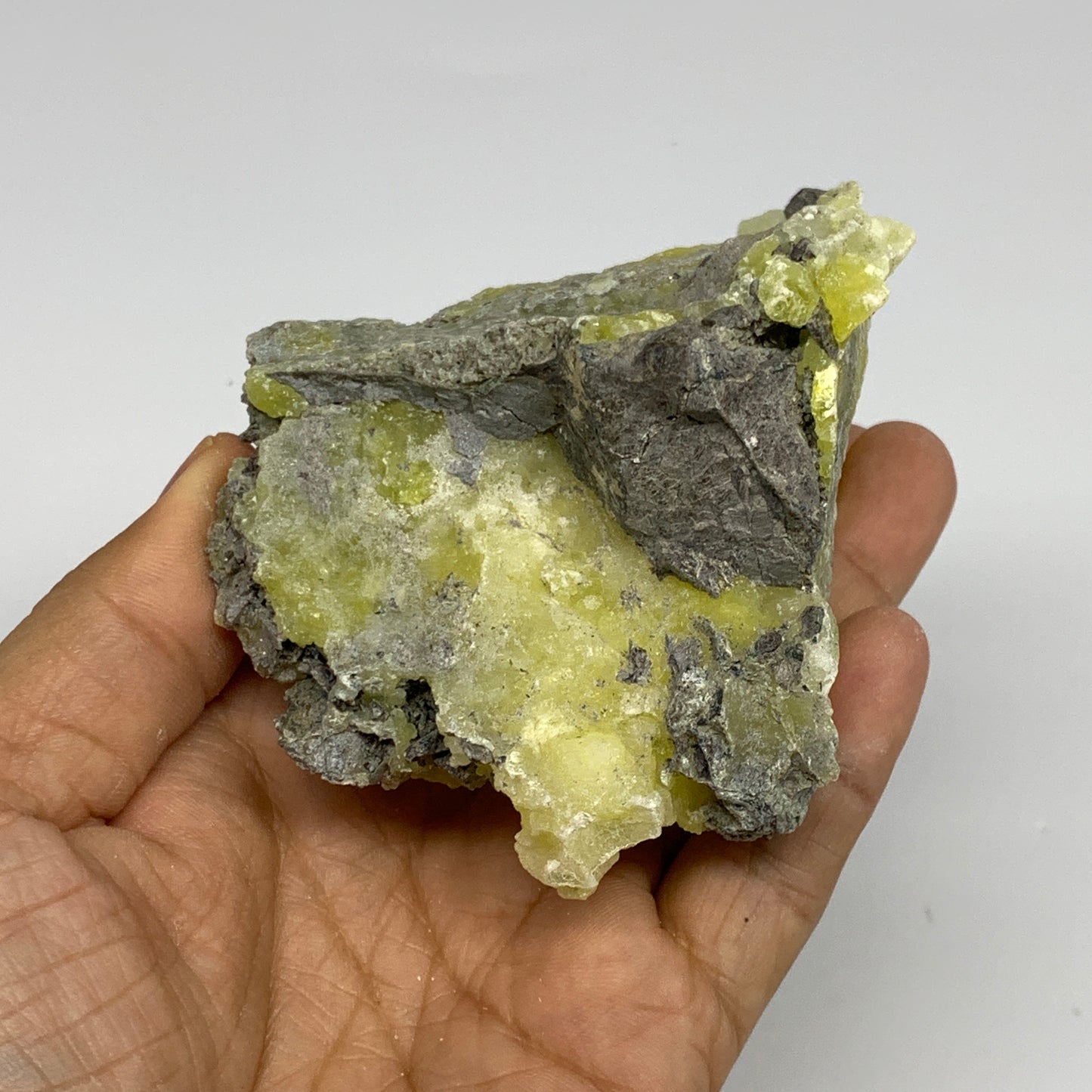192.5g, 2.7"x4.2"x1.7", Rough Brucite Crystal Mineral Specimens @Pakistan, B2734