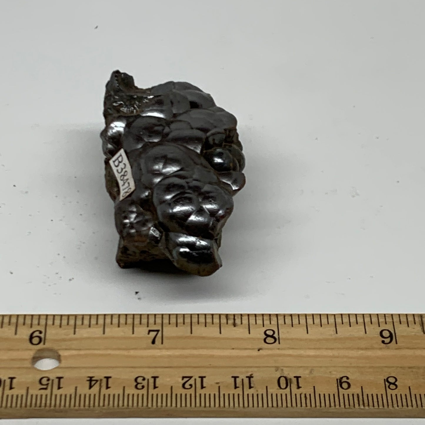 113.8g, 2.3"x1.3"x1", Rough Hematite Botryoidal Mineral Crystal, B38478