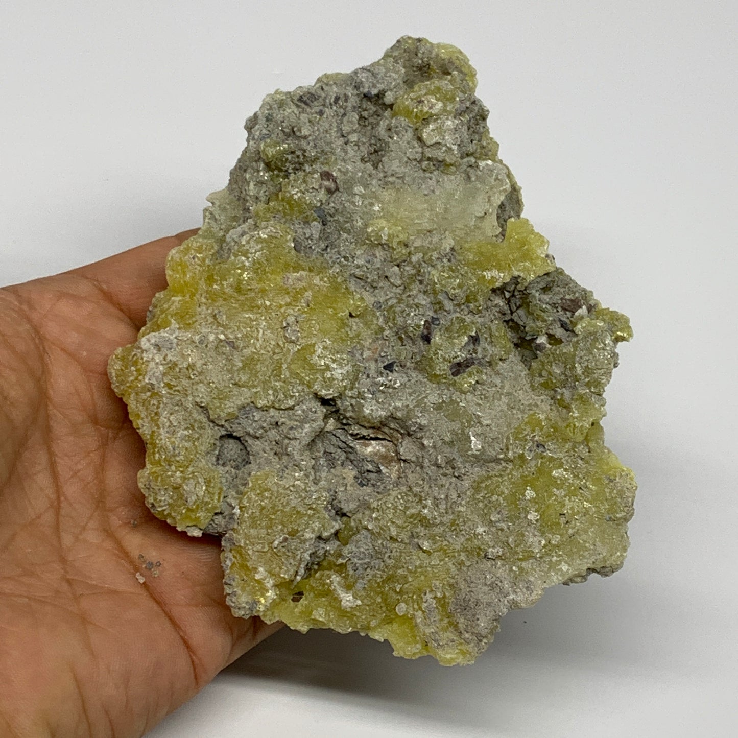 170g, 5"x3.7"x0.8", Rough Brucite Crystal Mineral Specimens @Pakistan, B27344