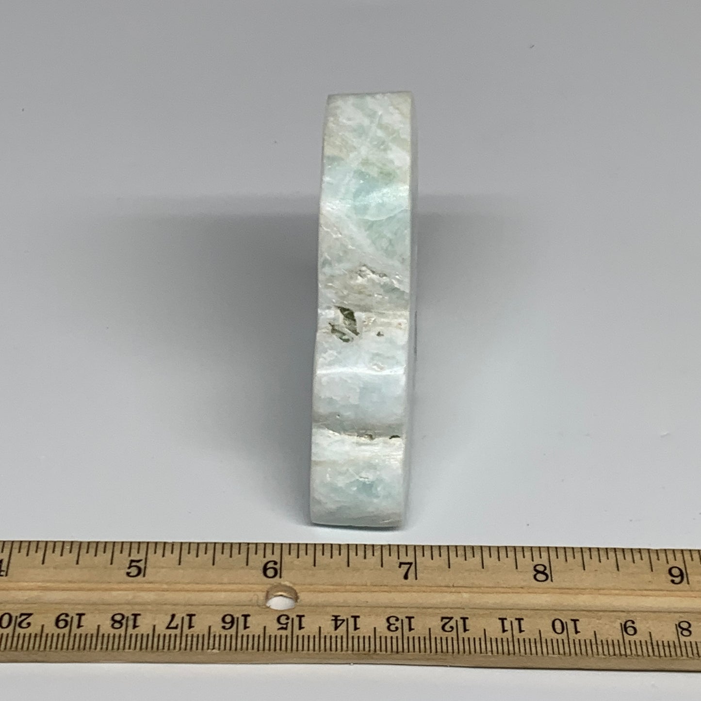 161g, 2.9"x2.5"x0.7", Natural Caribbean Calcite Cloud Crystal @Afghanistan, B319