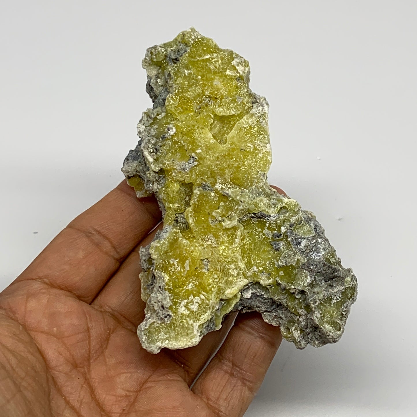 78.9g, 4.1"x2.4"x0.7", Rough Brucite Crystal Mineral Specimens @Pakistan, B27350