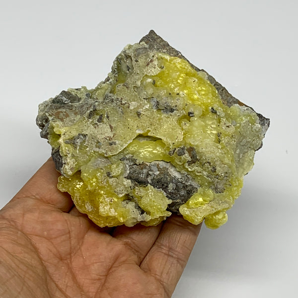 222.1g, 3"x3.5"x1.2", Rough Brucite Crystal Mineral Specimens @Pakistan, B27354
