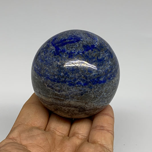 0.85 lbs, 2.4" (62mm), Lapis Lazuli Sphere Ball Gemstone @Afghanistan, B33243