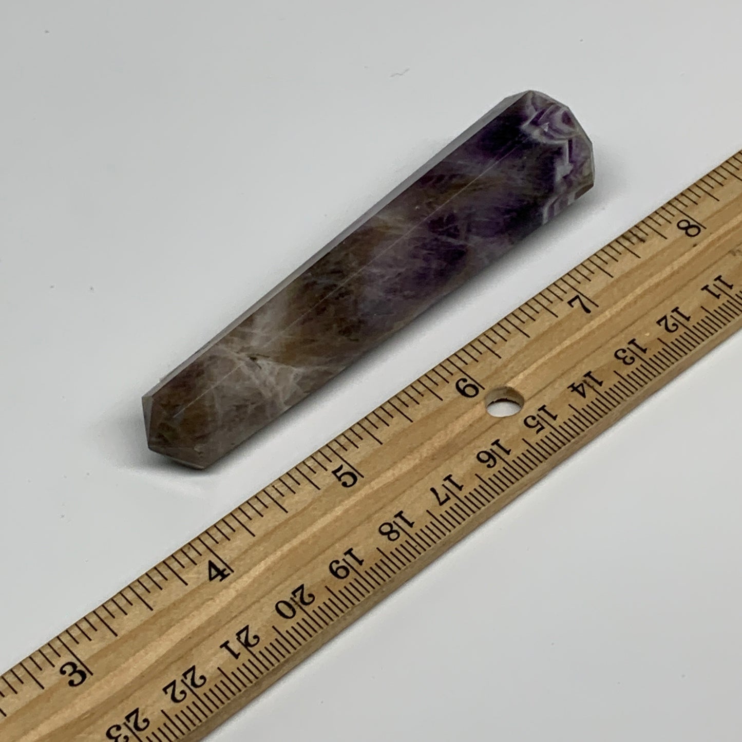 56.3g, 3.6"x0.8", Natural Amethyst Tower Point Obelisk @Brazil, B31270