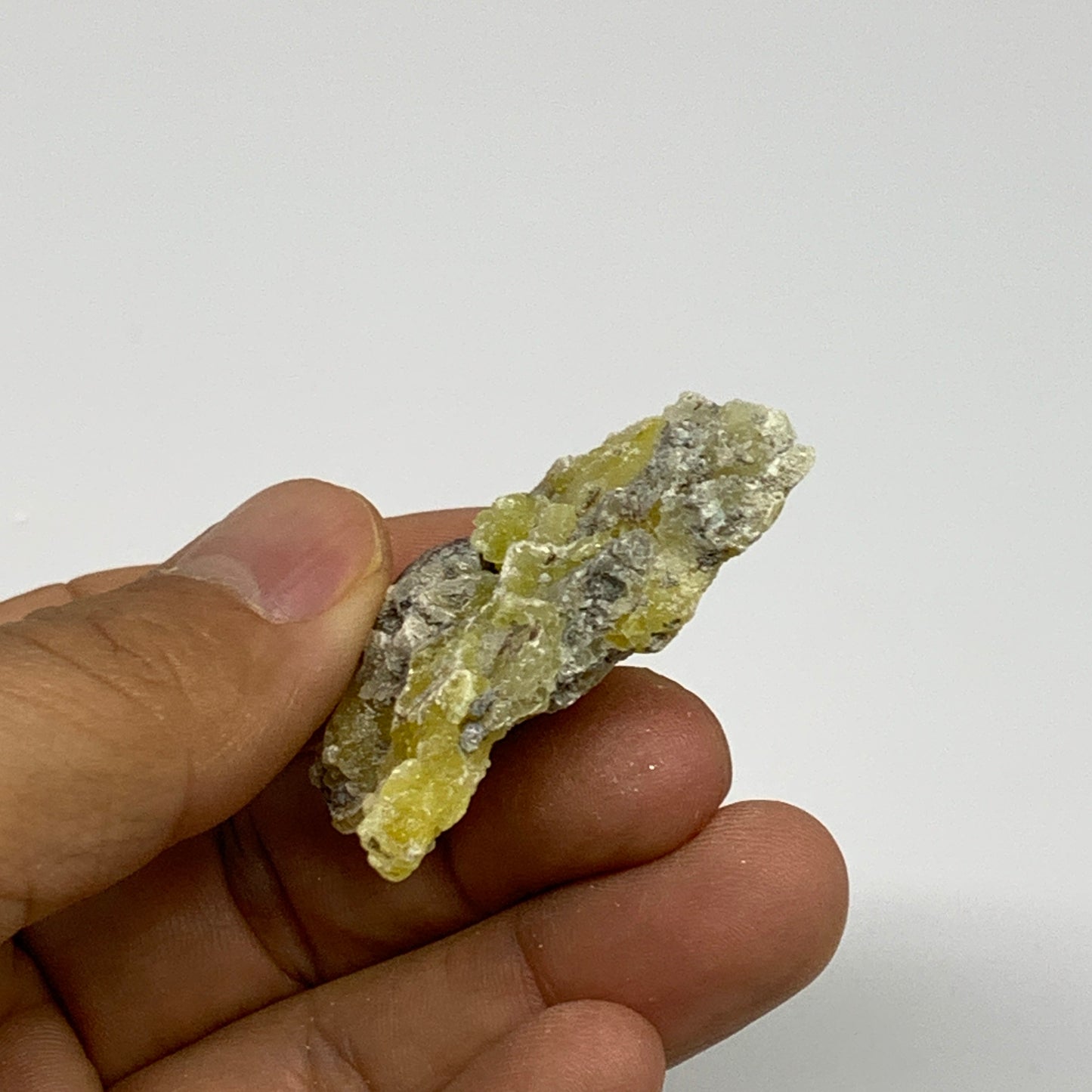 47.5g, 1.7"-1.8", 2pcs, Rough Brucite Crystal Mineral Specimens @Pakistan, B2737