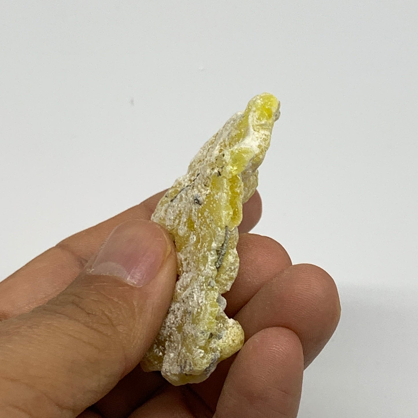 20.61g, 2.2"x1.6"x0.5", Rough Brucite Crystal Mineral Specimens @Pakistan, B2737