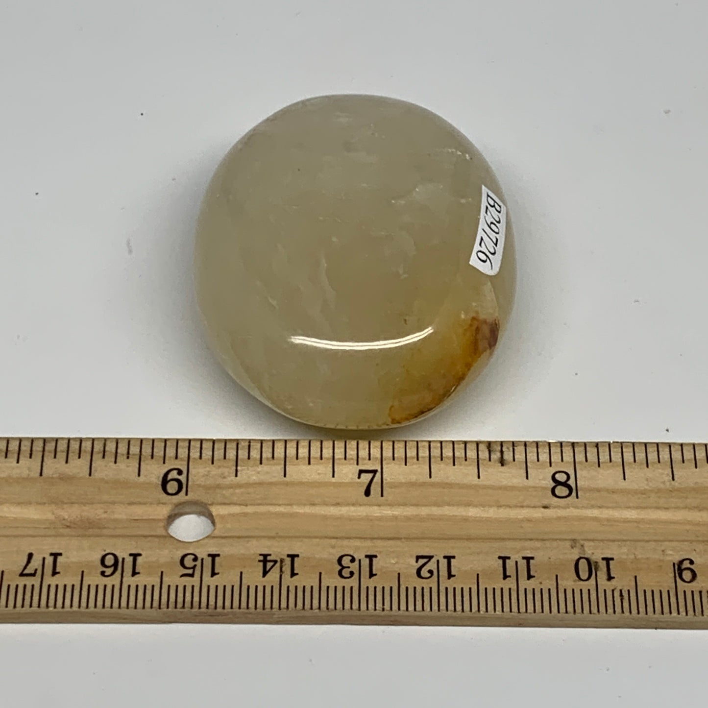 88g,2.2"x1.7"x0.9", Yellow Aventurine Palm-Stone Crystal Stone @India,B29726