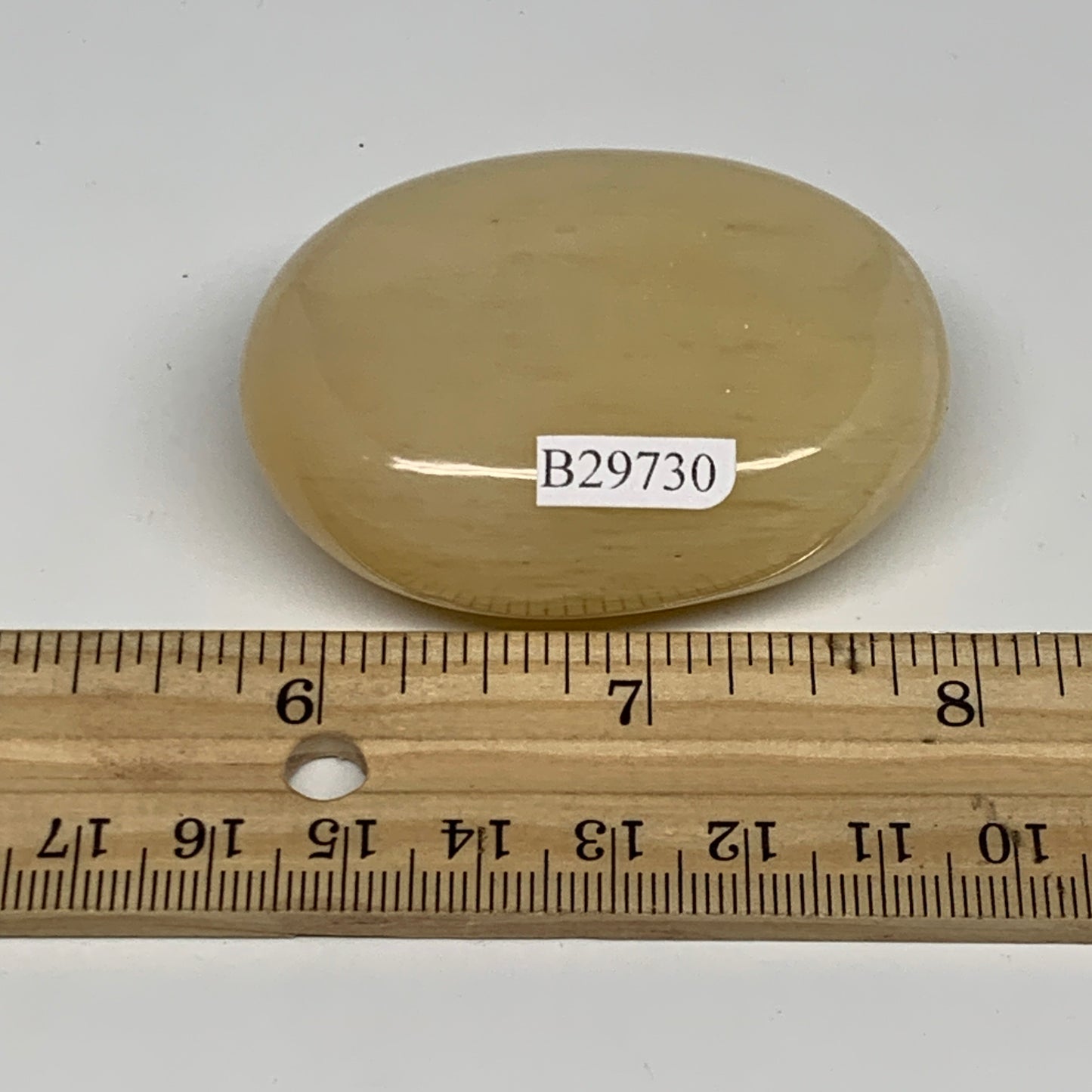 87.8g,2.2"x1.7"x0.9", Yellow Aventurine Palm-Stone Crystal Stone @India,B29730