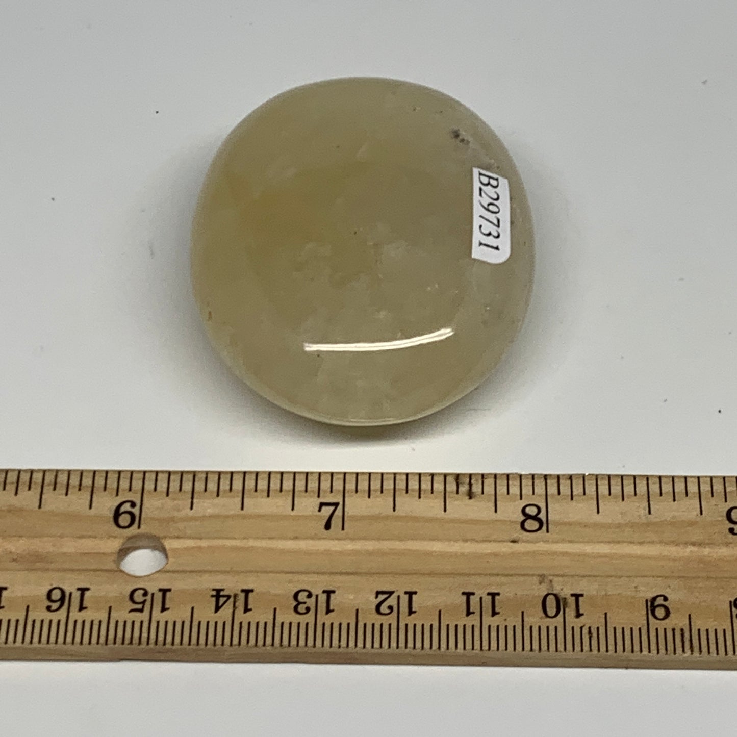 86.3g,2.2"x1.8"x0.8", Yellow Aventurine Palm-Stone Crystal Stone @India,B29731