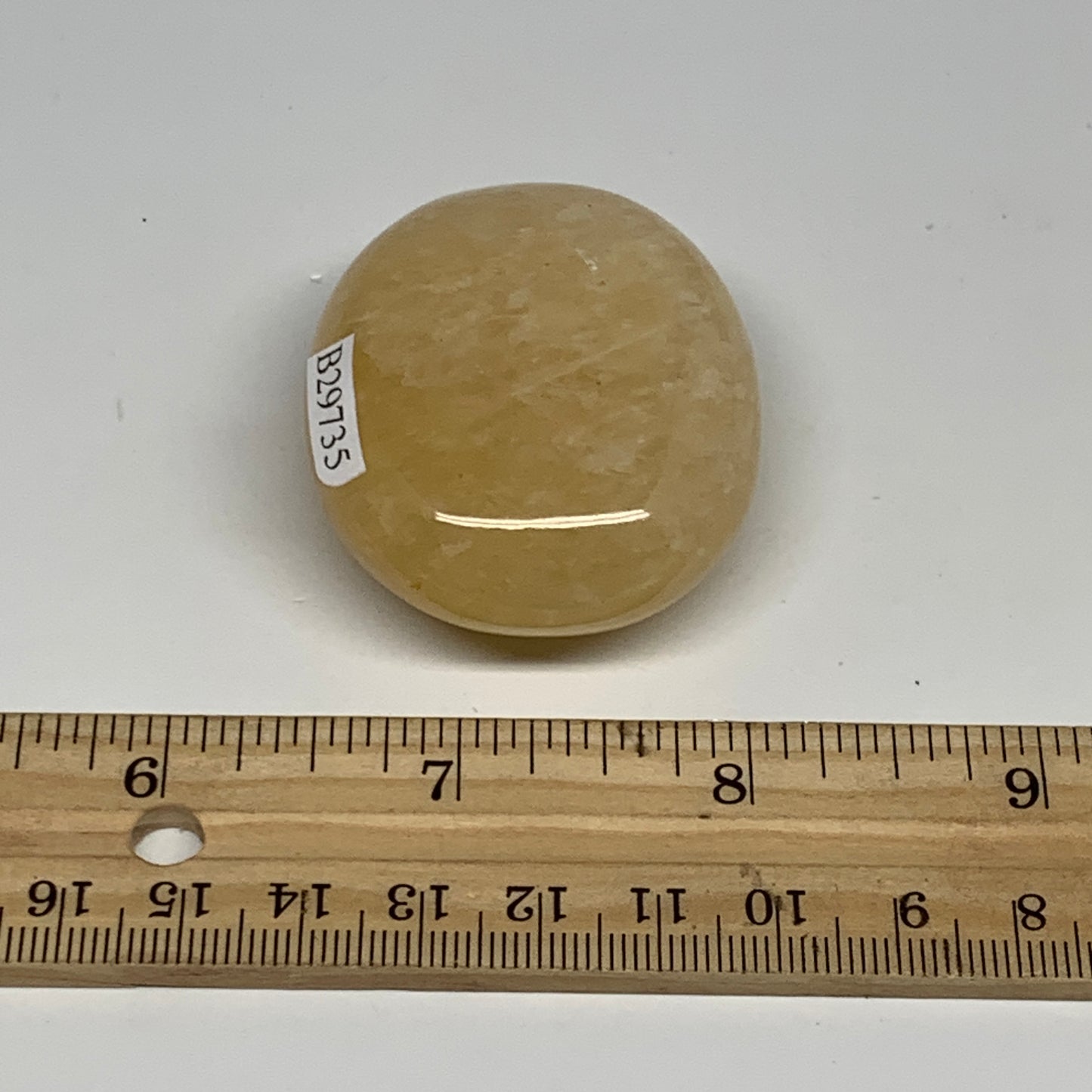 75g,2.1"x1.7"x0.8", Yellow Aventurine Palm-Stone Crystal Stone @India,B29735