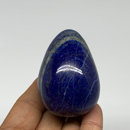 161.1g, 2.4"x1.6", Natural Lapis Lazuli Egg Polished @Afghanistan, B33292