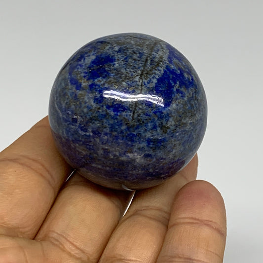 117.6g, 1.6" (41mm), Lapis Lazuli Sphere Ball Gemstone @Afghanistan, B33295