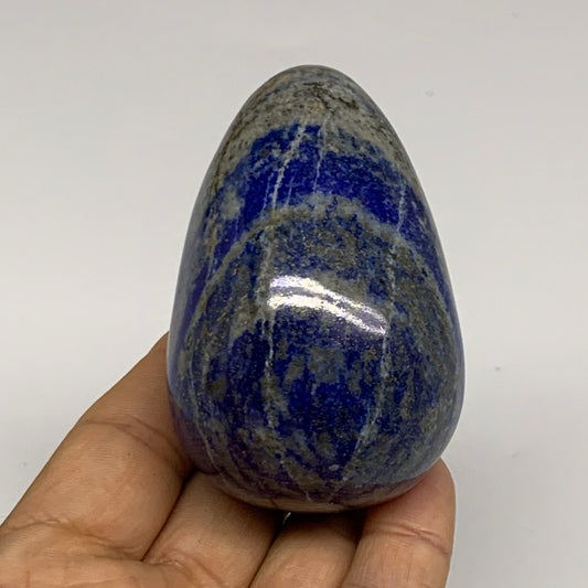 0.54 lbs,  2.8"x1.9", Natural Lapis Lazuli Egg Polished @Afghanistan, B33297