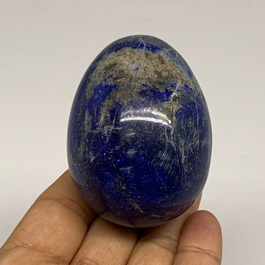 0.52 lbs, 2.5"x1.9", Natural Lapis Lazuli Egg Polished @Afghanistan, B33298