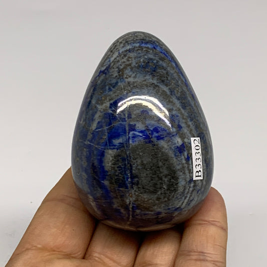 0.50 lbs, 2.6"x1.8", Natural Lapis Lazuli Egg Polished @Afghanistan, B33302