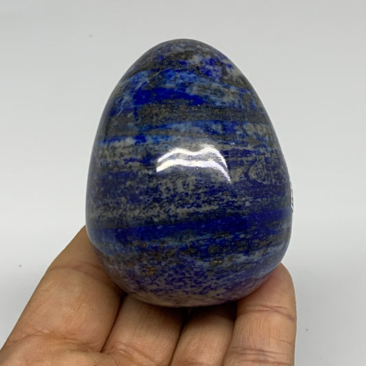 0.59 lbs, 2.6"x2", Natural Lapis Lazuli Egg Polished @Afghanistan, B33306