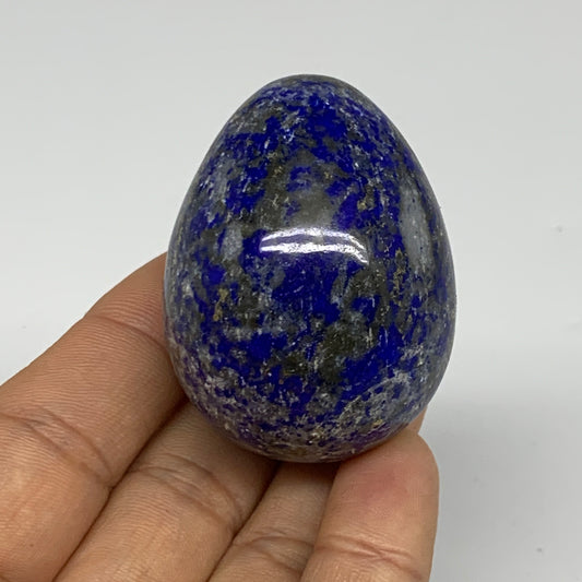 111.4g, 2"x1.5", Natural Lapis Lazuli Egg Polished @Afghanistan, B33311