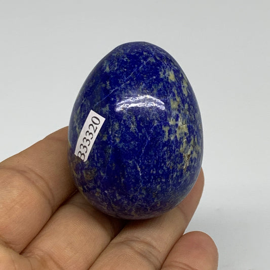 102.5g, 1.9"x1.4", Natural Lapis Lazuli Egg Polished @Afghanistan, B33320