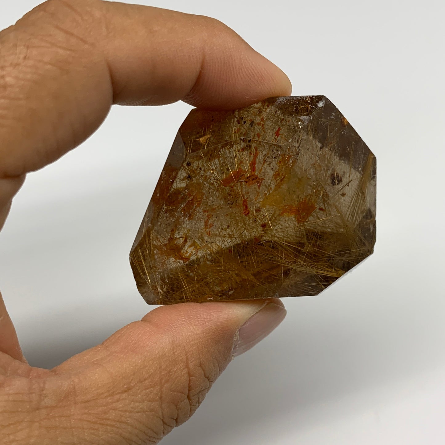 1.73 lb, 1.4"-2.8", 16 pcs, Golden Rutile Quartz Crystal Freeform Chunks, B27457