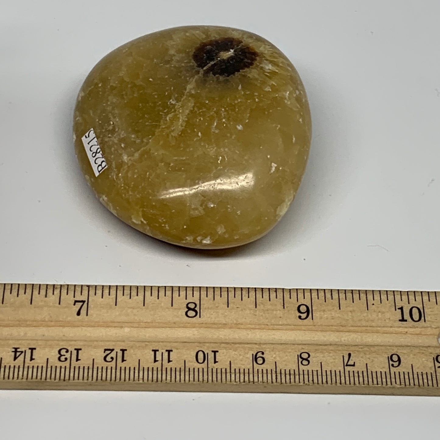 148.4g, 2.6"x2.3"x1.1", Septarian Nodule Palm-Stone Polished Reiki, B28215