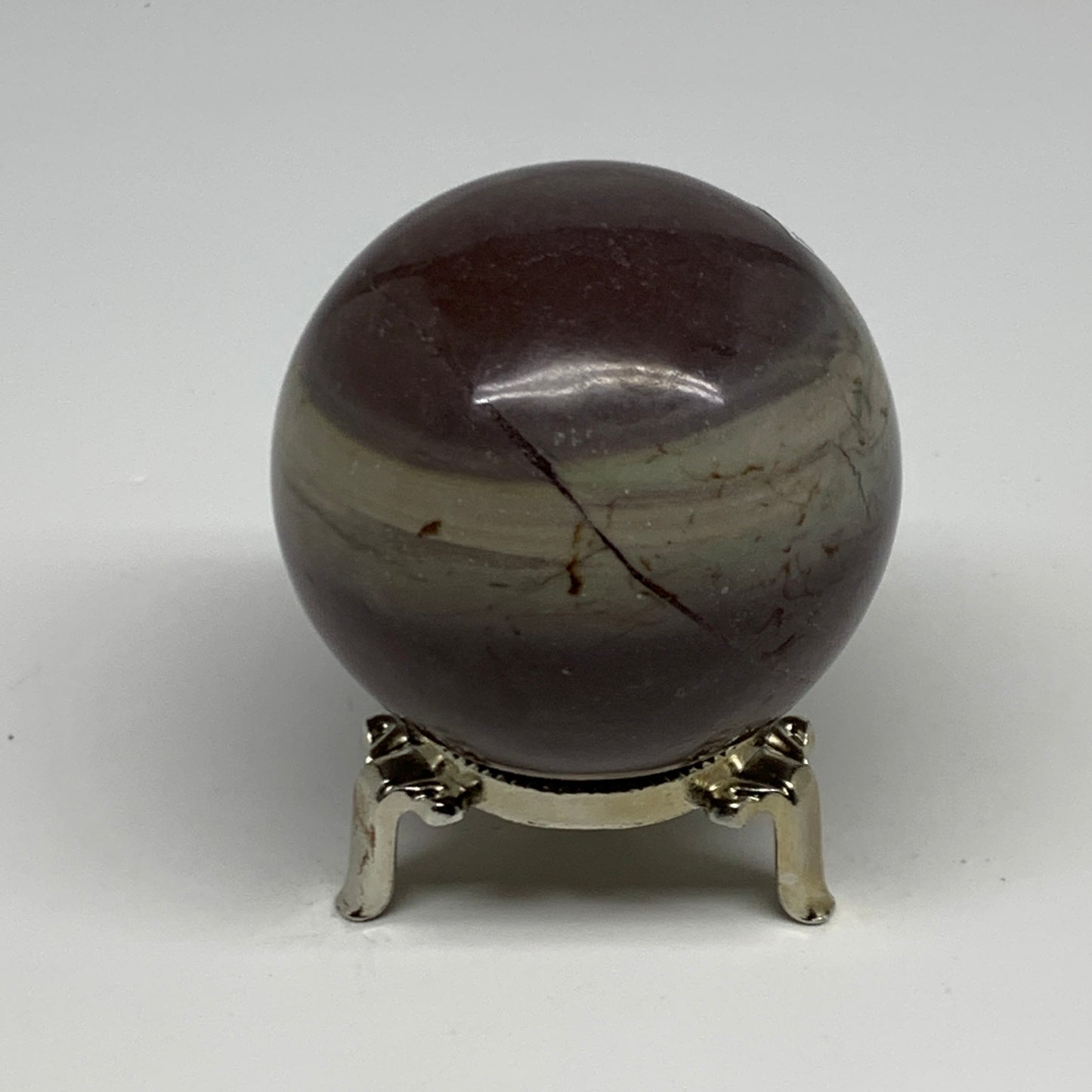 0.88 lbs, 2.5"(65mm) Red Jasper Sphere Gemstone,Healing Crystal, B29814