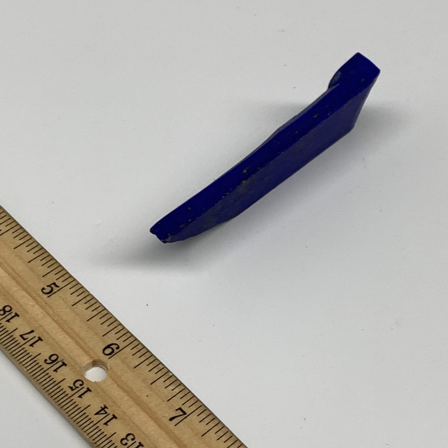 49.7g, 3.1"x1.3"x0.5", High Grade Natural Rough Lapis Lazuli @Afghanistan,B32671