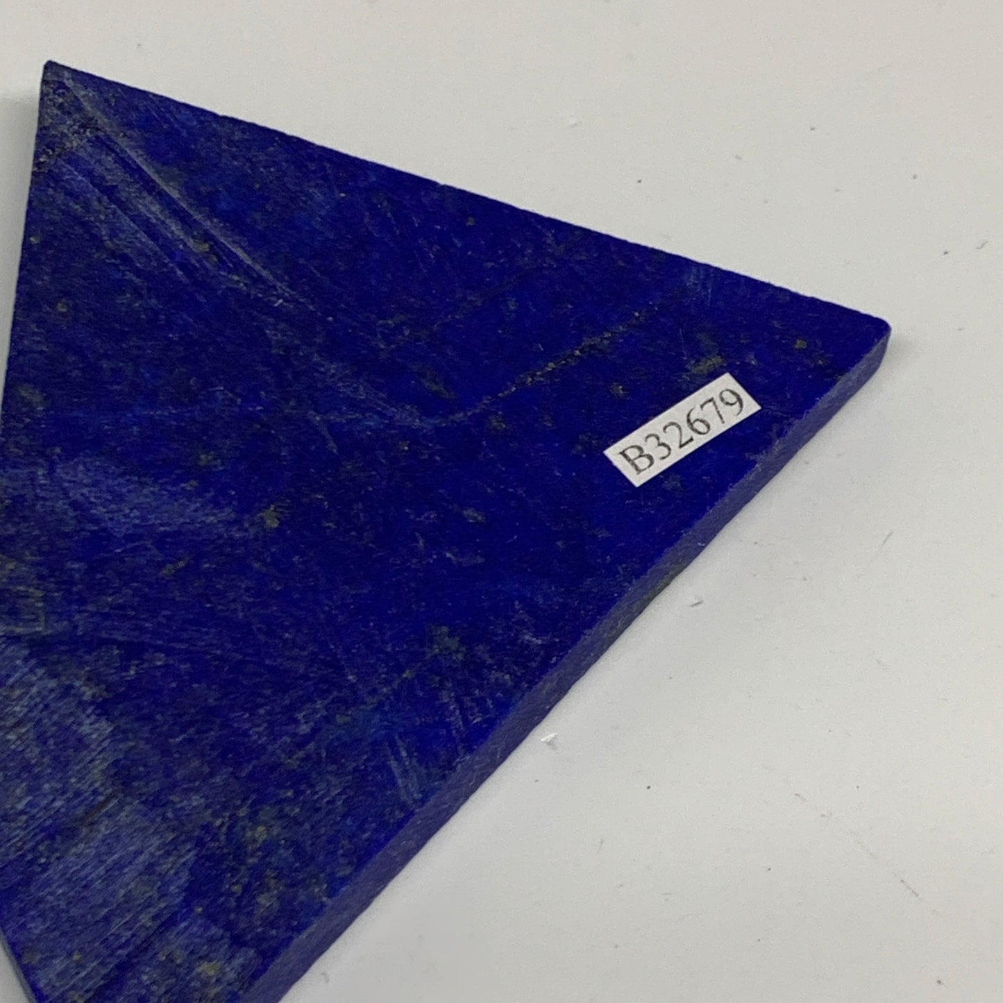 84.1g, 3.3"x3.1"x0.2", High Grade Natural Rough Lapis Lazuli @Afghanistan,B32679