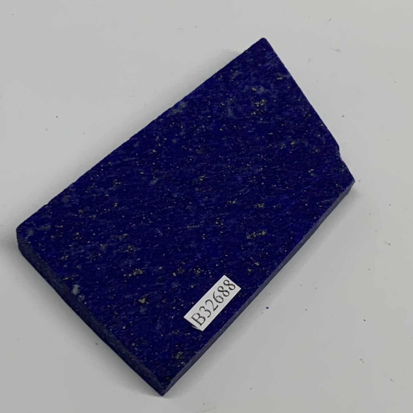 72.4g, 3"x1.7"x0.3", High Grade Natural Rough Lapis Lazuli @Afghanistan,B32688