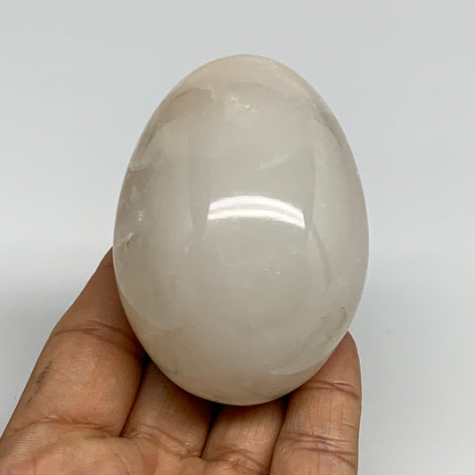 261g, 2.8"x2" Natural Green Onyx Egg Gemstone Mineral, from Pakistan, B32022
