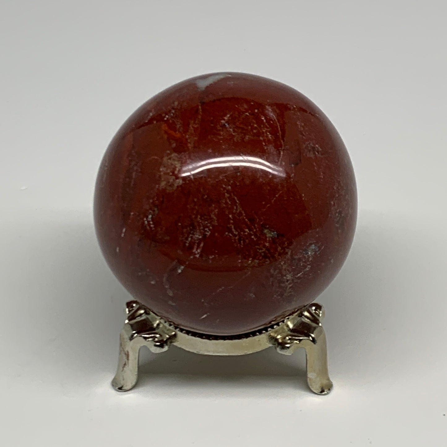 0.76 lbs, 2.5"(62mm) Red Jasper Sphere Gemstone,Healing Crystal, B29835