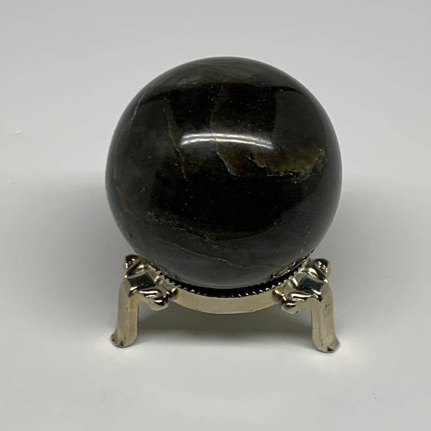 239.2g, 2.1"(54mm), Labradorite Sphere Gemstone,Crystal @Madagascar, B29867