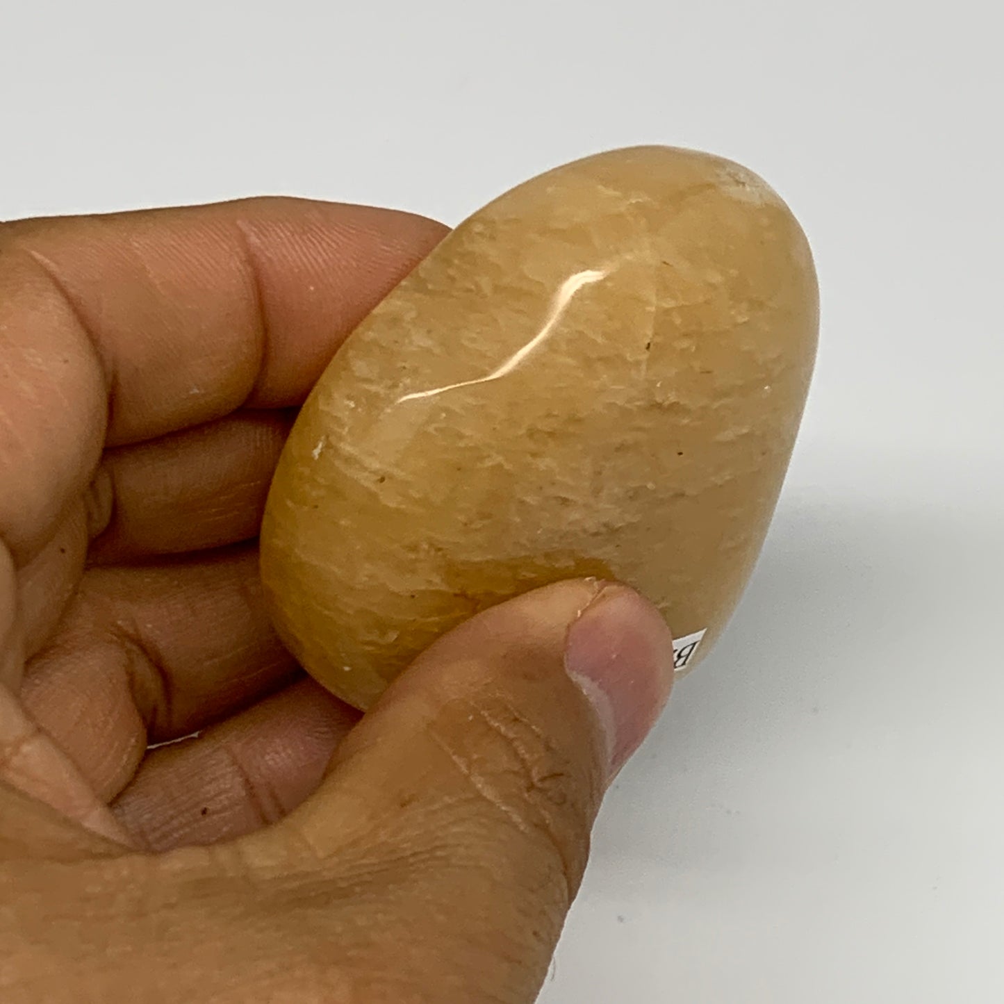 88.7g,2.1"x2.1"x0.8" Natural Yellow Aventurine Heart Crystal Stone @India, B2834