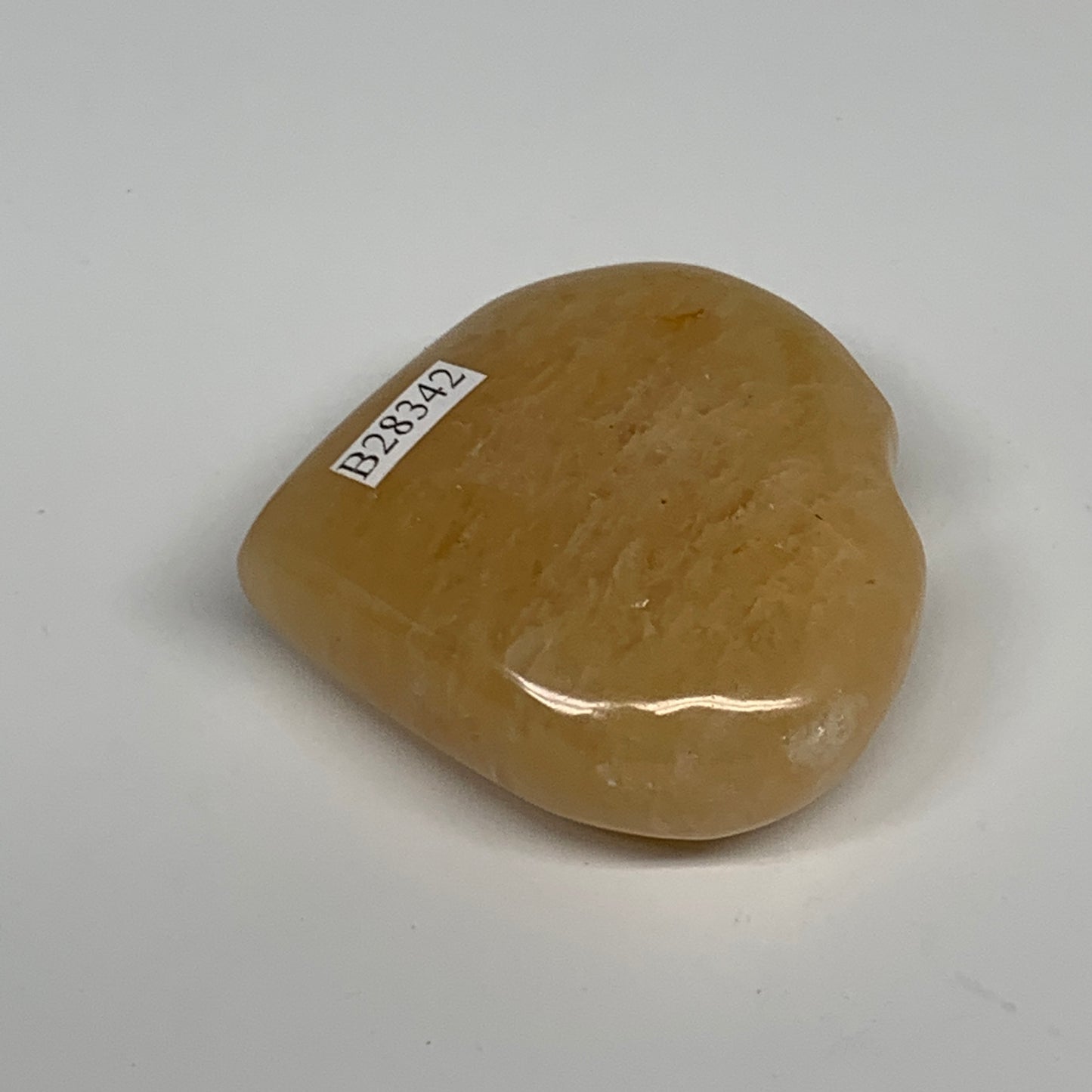 88.7g,2.1"x2.1"x0.8" Natural Yellow Aventurine Heart Crystal Stone @India, B2834