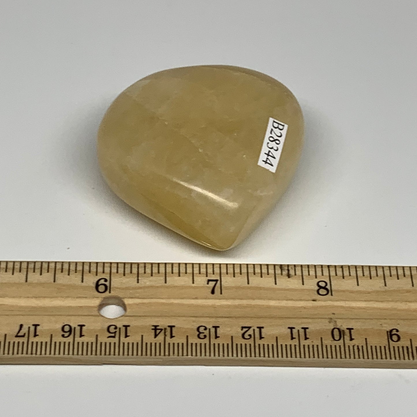 95.1g,2"x2"x0.9" Natural Yellow Aventurine Heart Crystal Stone @India, B28344