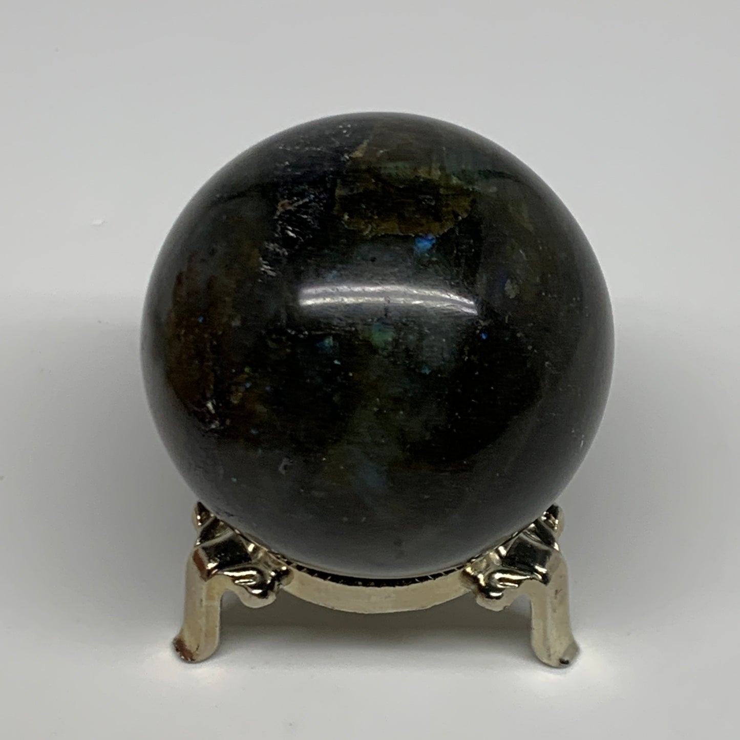 309.2g, 2.3"(58mm), Labradorite Sphere Gemstone,Crystal @Madagascar, B29871