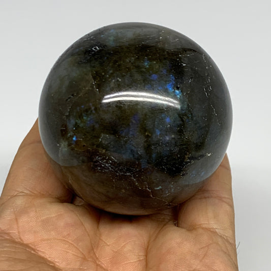269.9g, 2.3"(58mm), Labradorite Sphere Gemstone,Crystal @Madagascar, B29877