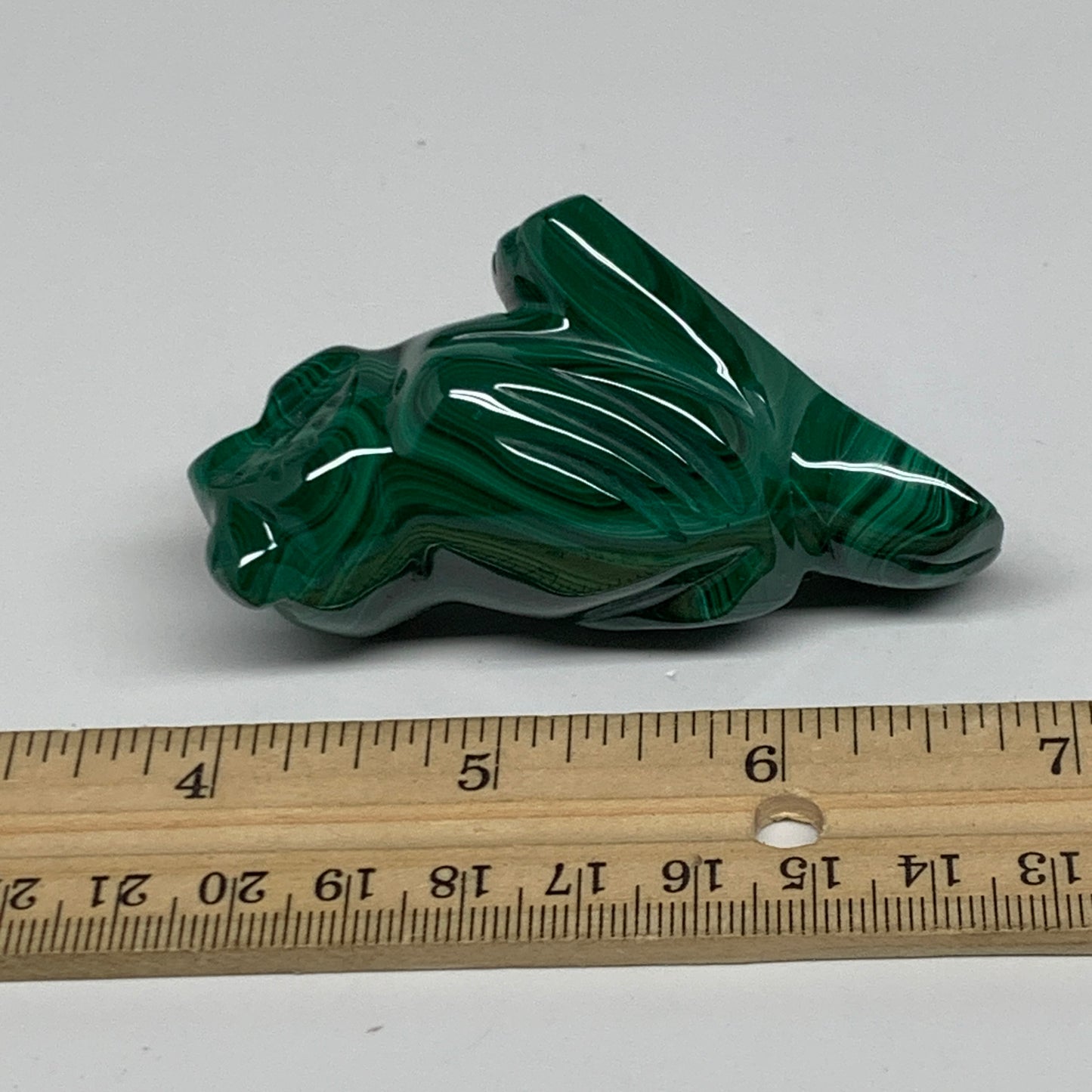 133.6g, 3"x1.5"x1.2" Natural Solid Malachite Penguin Figurine @Congo, B32751