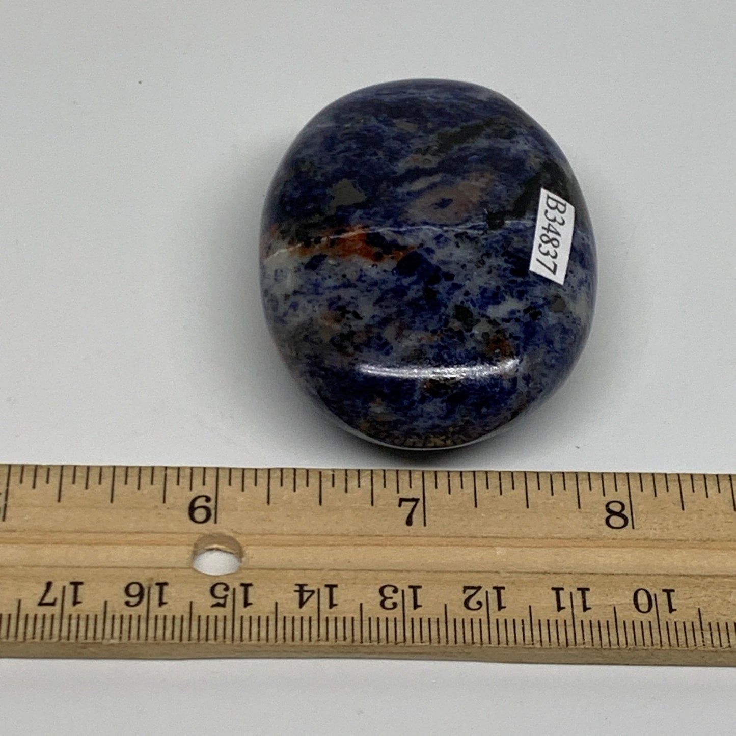 92.5g, 2.3"x1.7"x0.9", Sodalite Palm-Stone Crystal Polished Handmade, B34837
