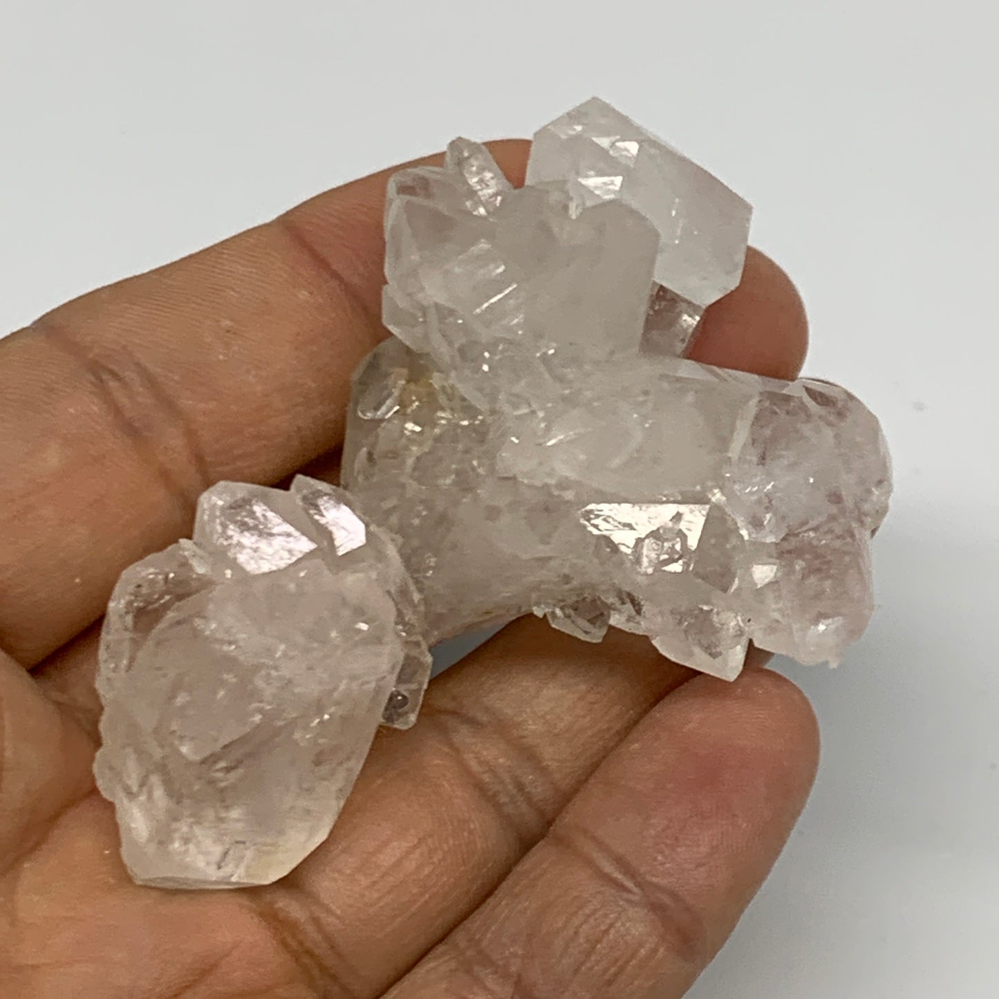 49.8g, 2.6"x1.9"x0.9", Chlorine Quartz Crystal Mineral,Specimen Terminated,B2764