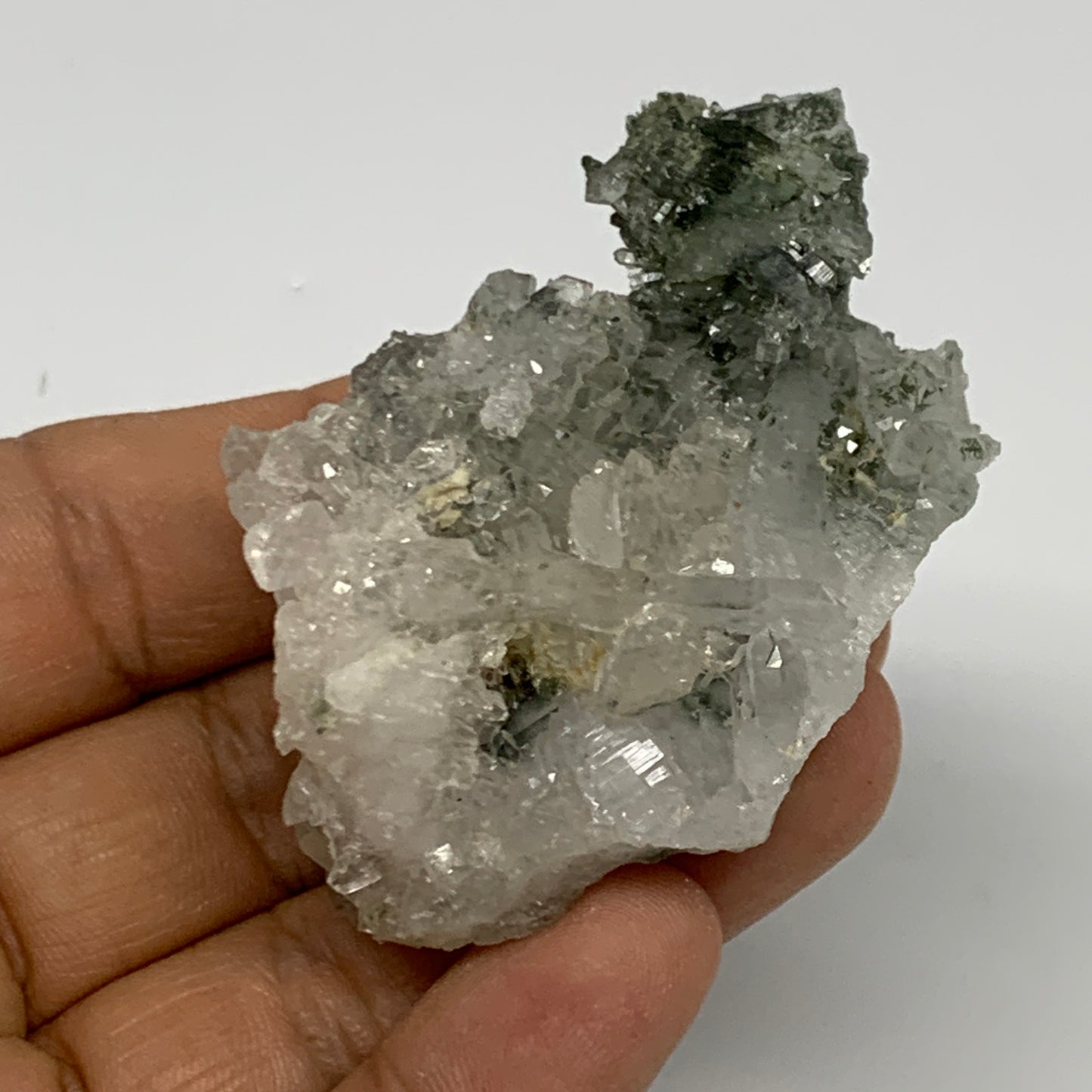 47.1g, 2.3"x1.6"x1.1", Chlorine Quartz Crystal Mineral,Specimen Terminated,B2765
