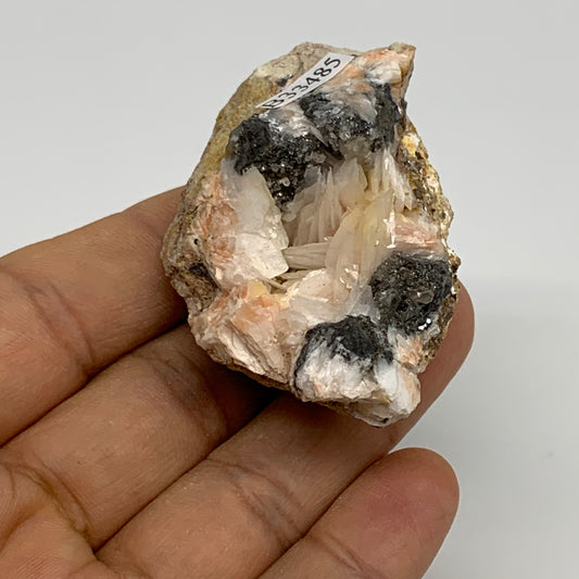 84.2g, 2.1"x1.4"x1.4", Cerussite on Galena Barite Quartz Mineral Specimen, B33485