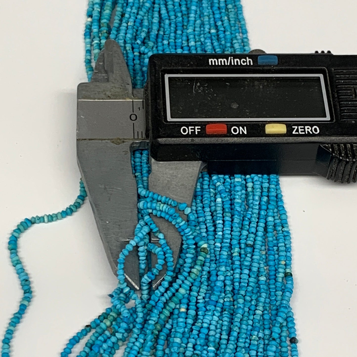 50 strand, 1mm, Tiny Size Synthetic Turquoise Beads St disc @Afghansitan, B13135