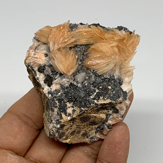 132.5g, 2.4"x2.3"x1.1", Barite with Cerussite on Galena Mineral Specimen, B33520