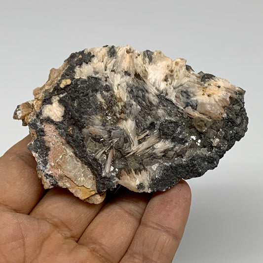 174g, 3"x2.1"x1.3", Barite with Cerussite on Galena Mineral Specimen, B33526