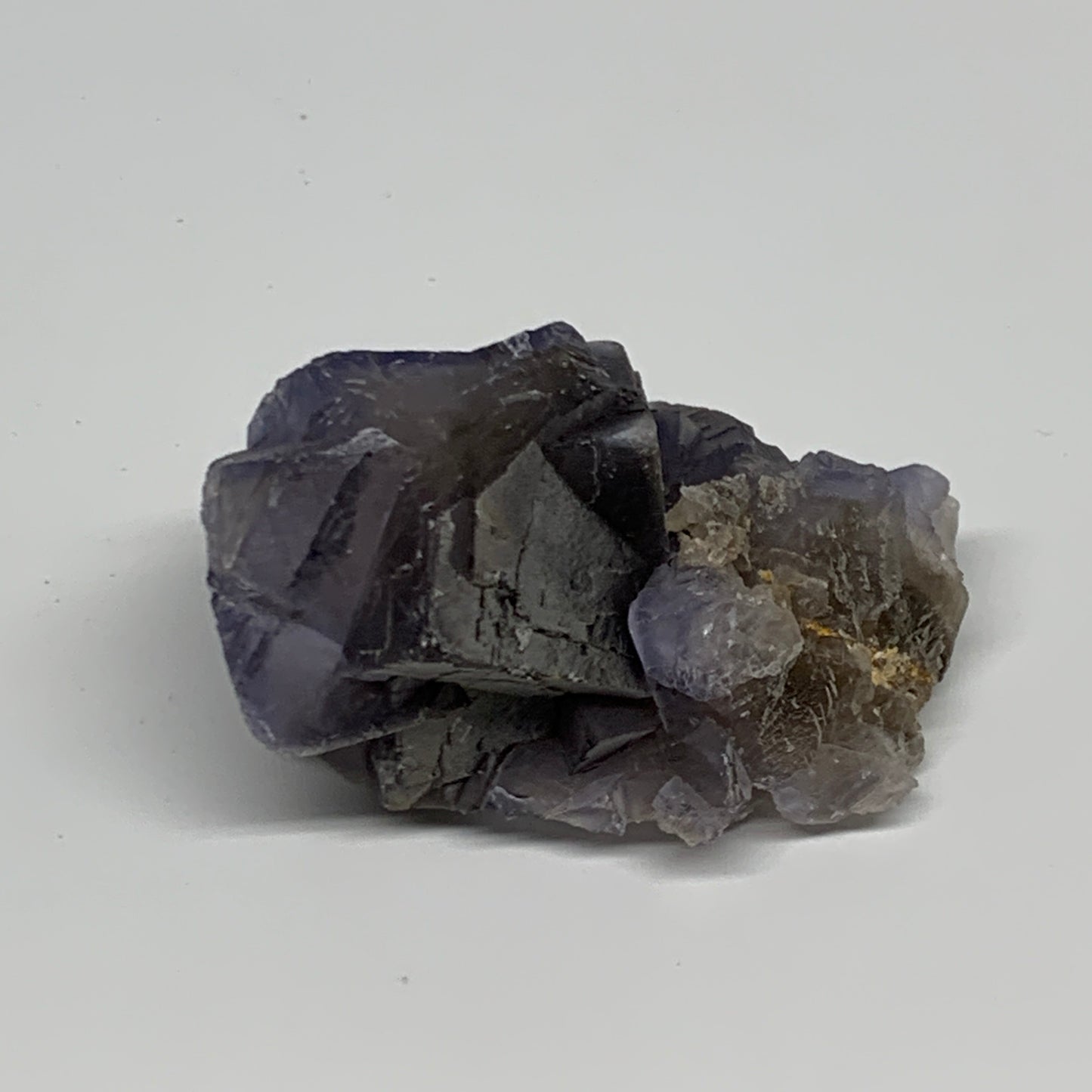 118.2g,2.6"x1.8"x1.2",Blue Fluorite Crystal Mineral Specimen @Pakistan,B27709